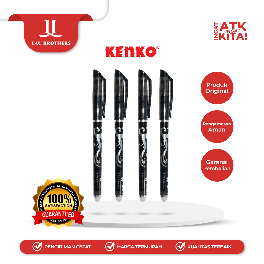 KENKO PULPEN GEL/ GEL PEN ERASO 20 (1LUSIN/ 12PCS)