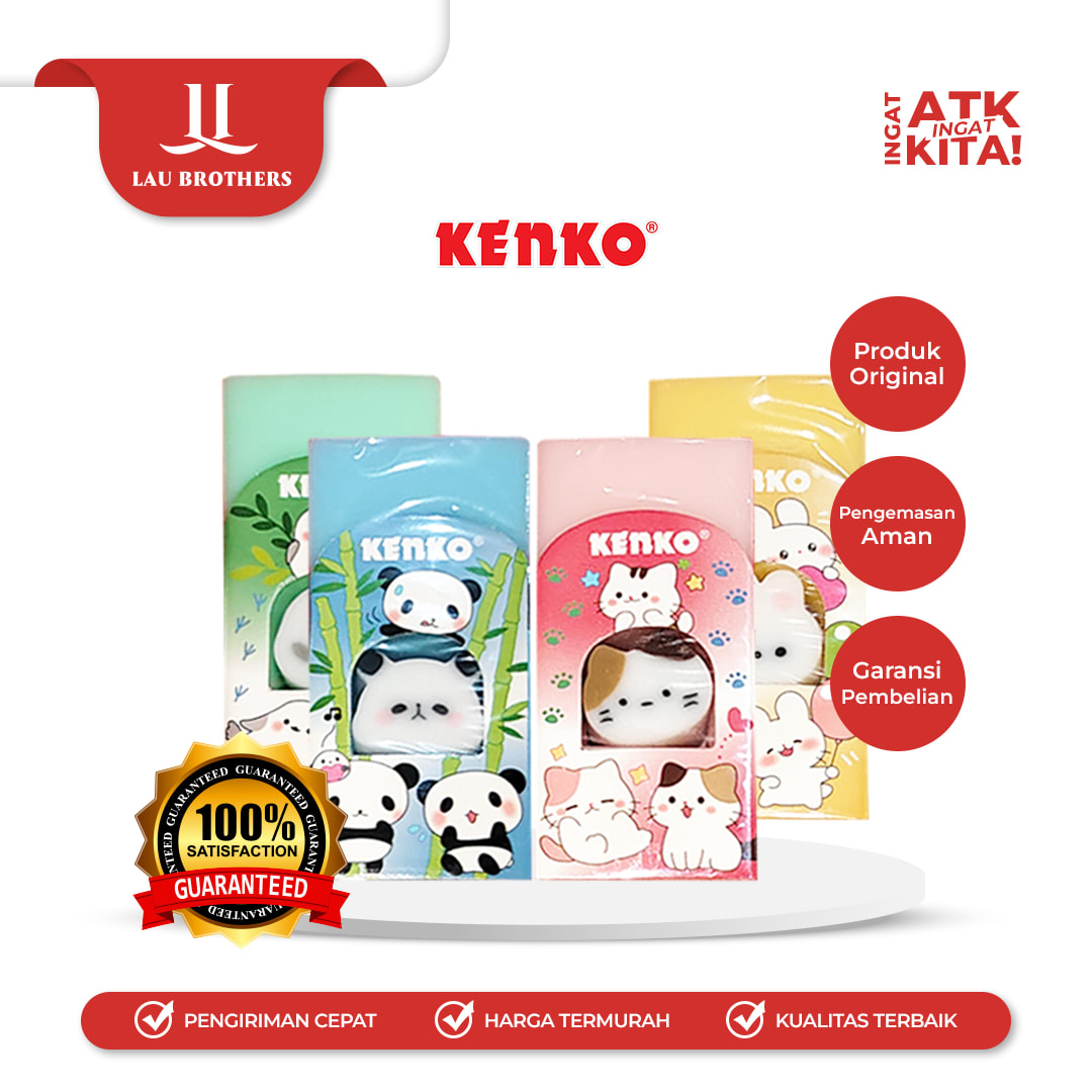KENKO PENGHAPUS KARAKTER HEWAN/ ERASER ERC-24F1P2 (1PC)