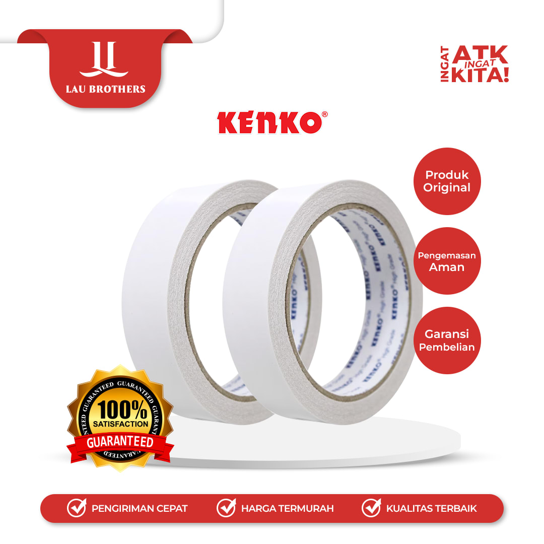 KENKO DOUBLE TAPE HIGH GRADE 24mm x 15YARD (1SLOP/ 12ROLL)