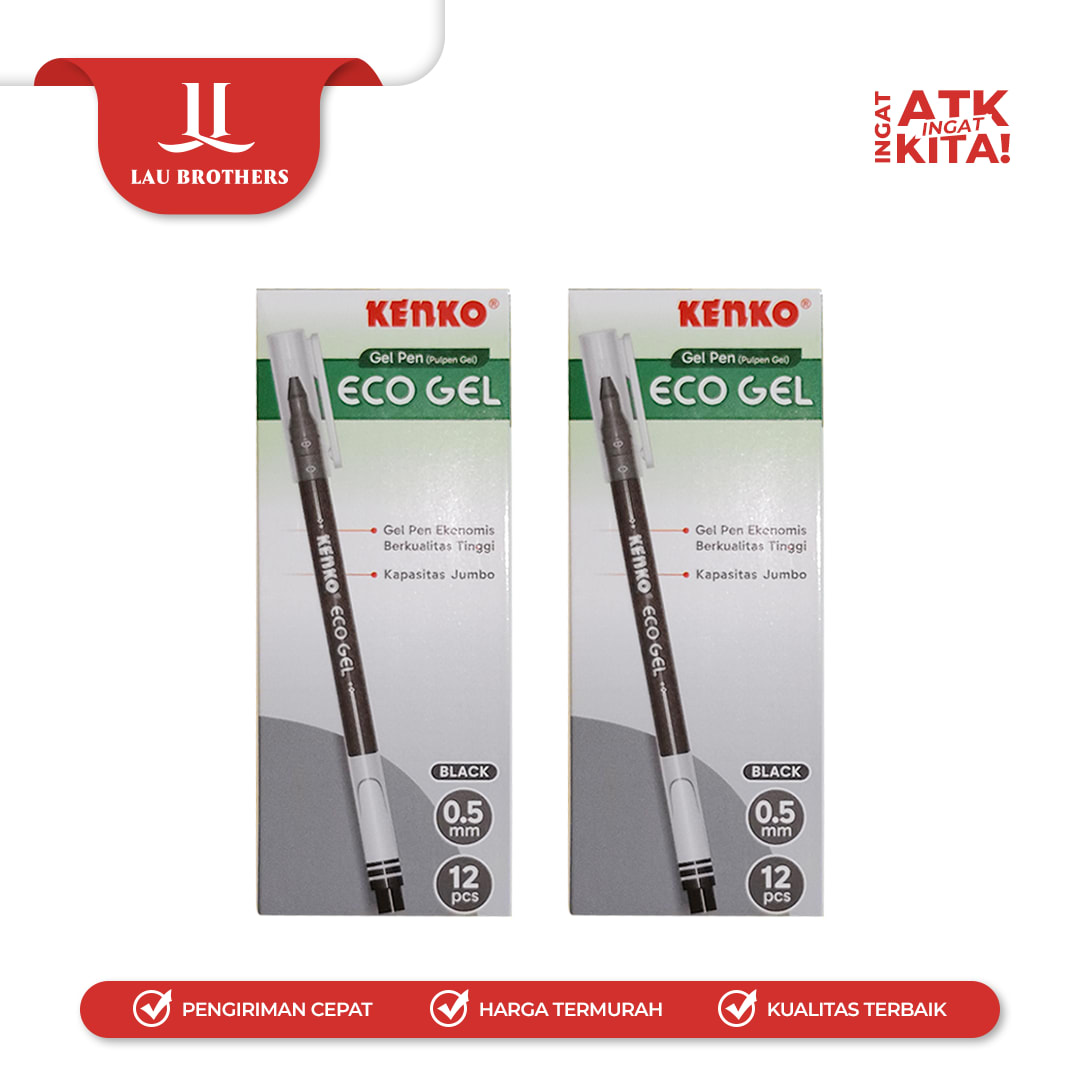 KENKO PULPEN GEL/ GEL PEN ECO GEL (1LUSIN/ 12PCS) - Image 3