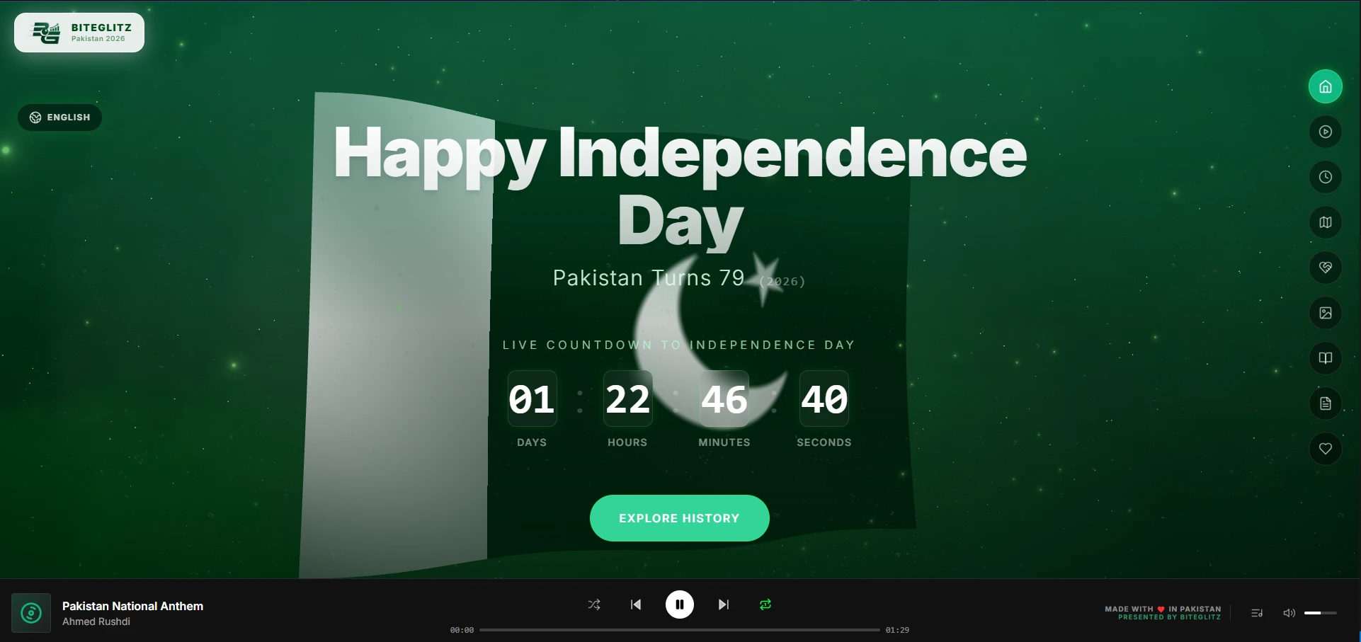 Pakistan Independence Day 2026 — Countdown, History & Tributes | BiteGlitz Gallery 1