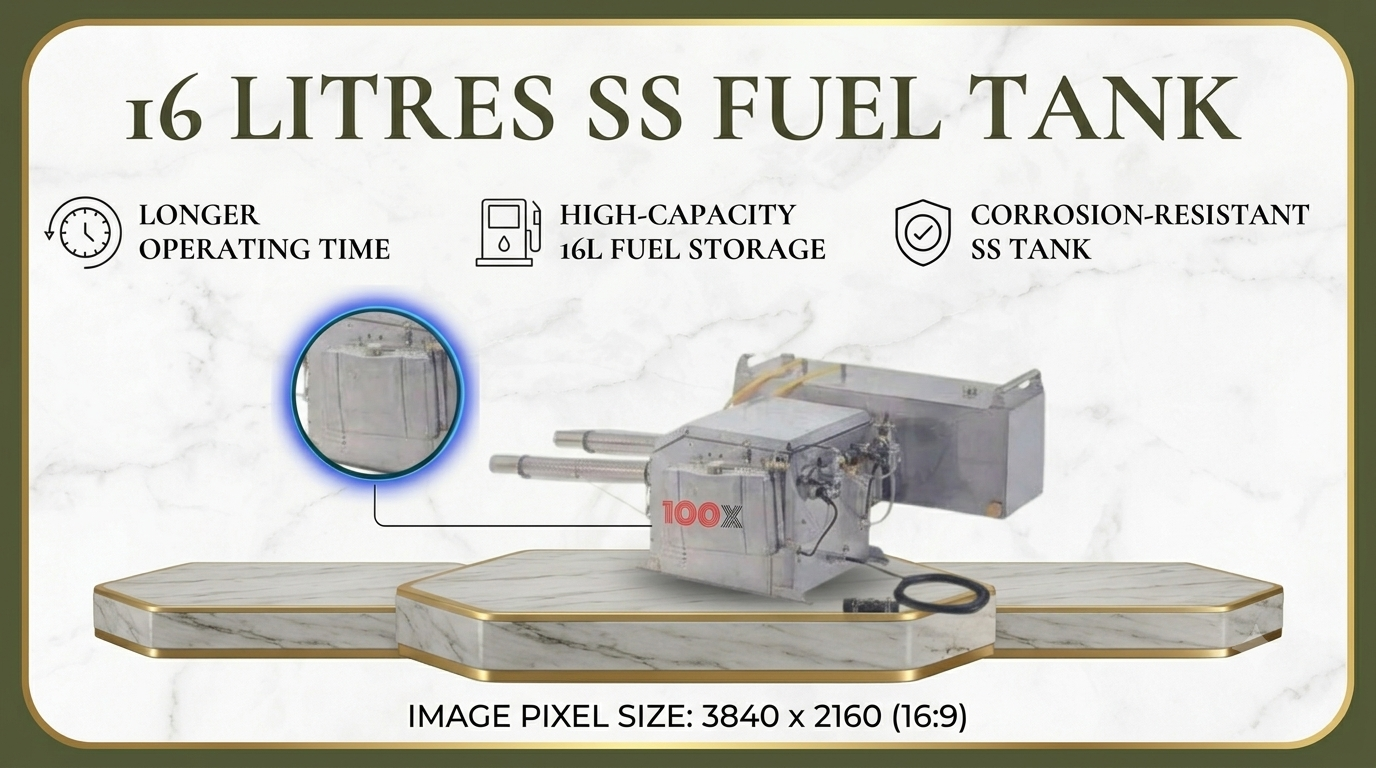 50-Litre Tank. Fewer Stops. More Coverage.