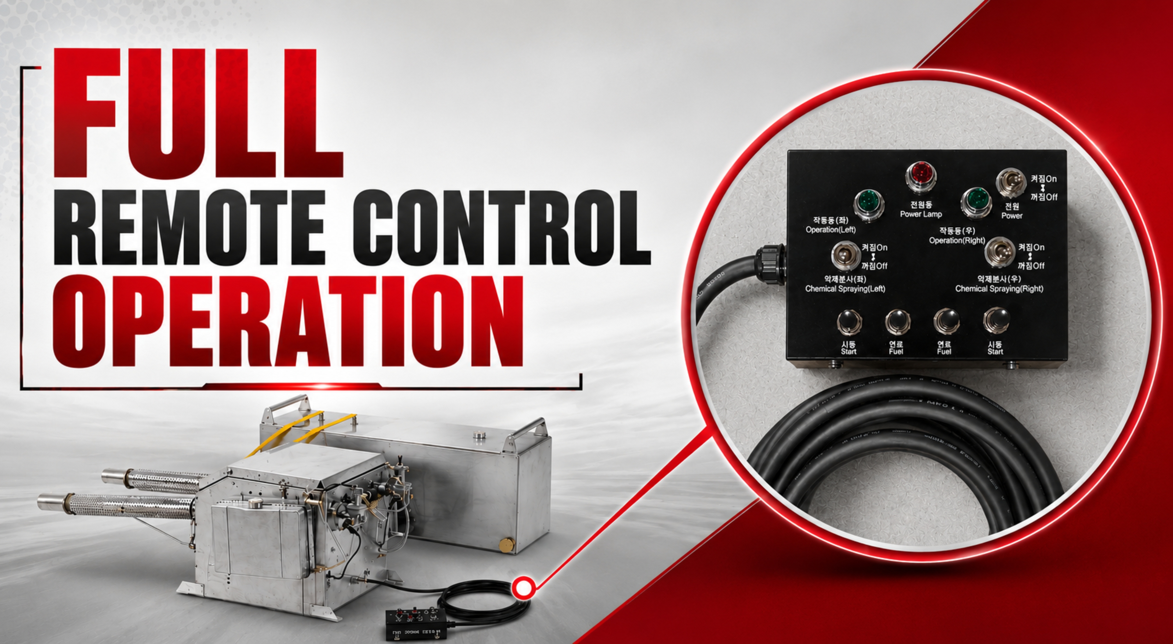 Full Remote control Operation from Drivers cabin