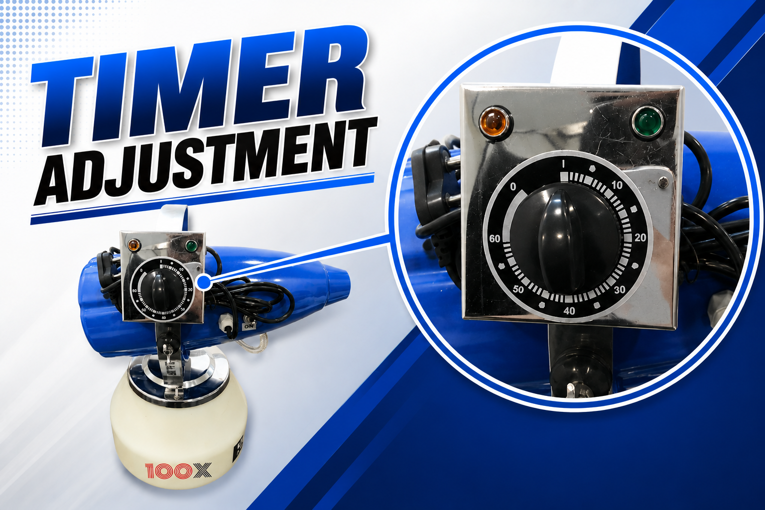 Built-In 0–60 minute Precision Timer