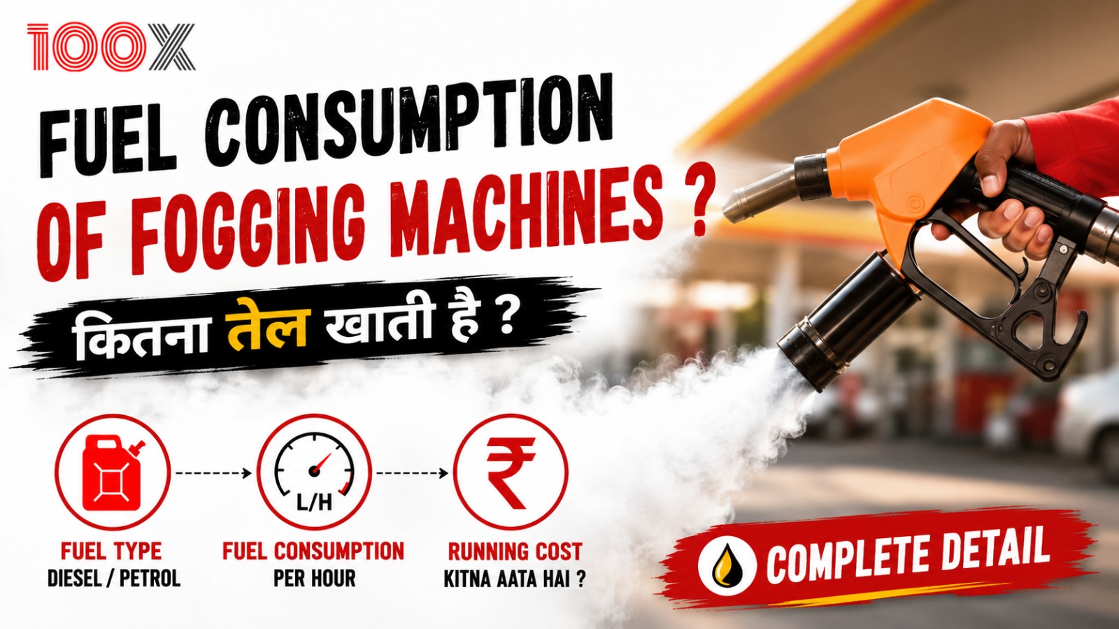 Fuel consumption of Fogging machines ? कितना तेल खाती है ?