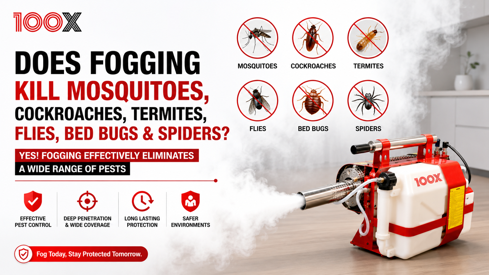 Does Fogging Kill Mosquitoes, Cockroaches, Termites, Flies, Bed Bugs & Spiders? (Full Guide)
