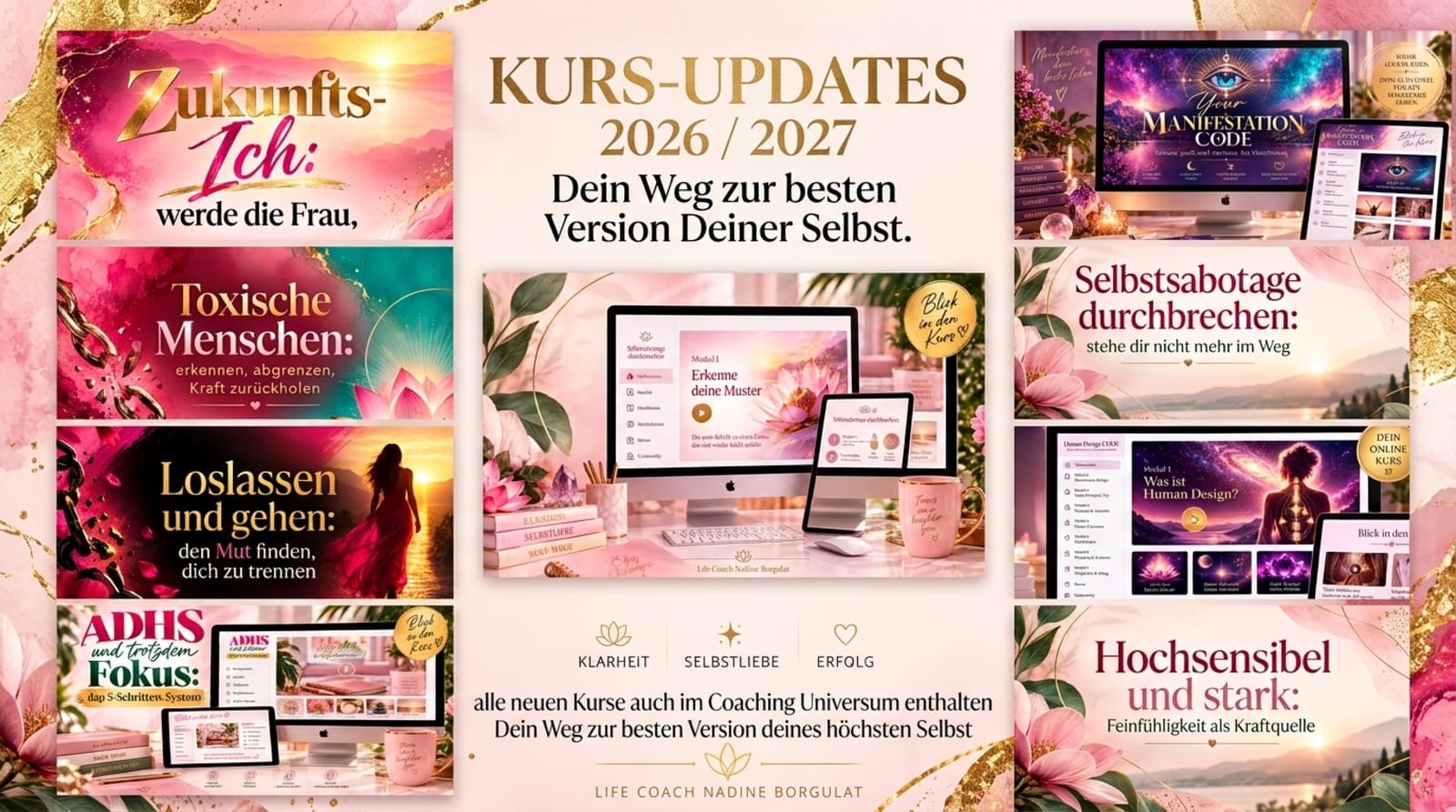 Kurs-Updates 2026 und 2027: alle neuen Kurse sind im Coaching Universum enthalten
