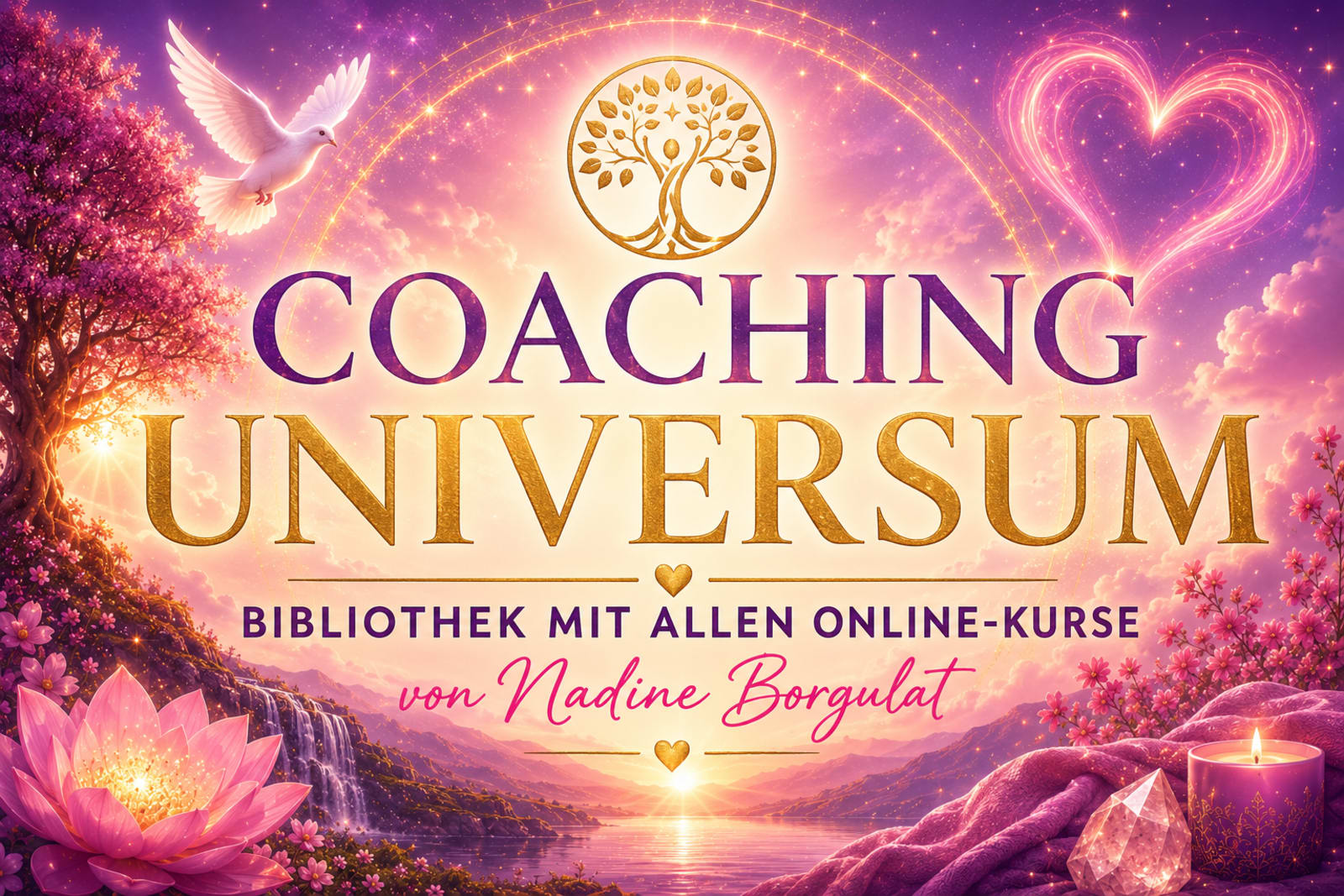 Coaching Universum: die Bibliothek mit allen Online-Kursen von Nadine Borgulat