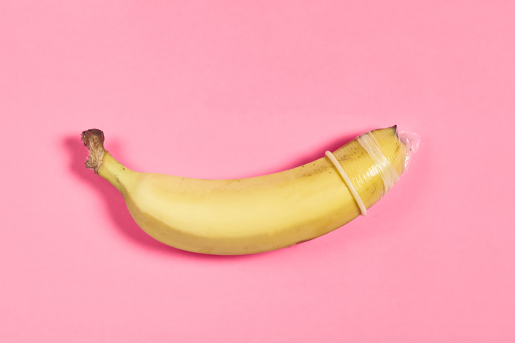 condom on a banana