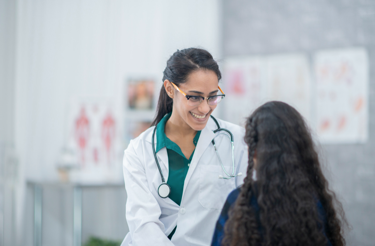 doctor talking with a patient