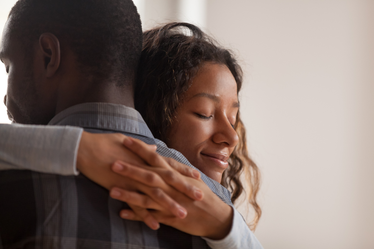 couple embracing