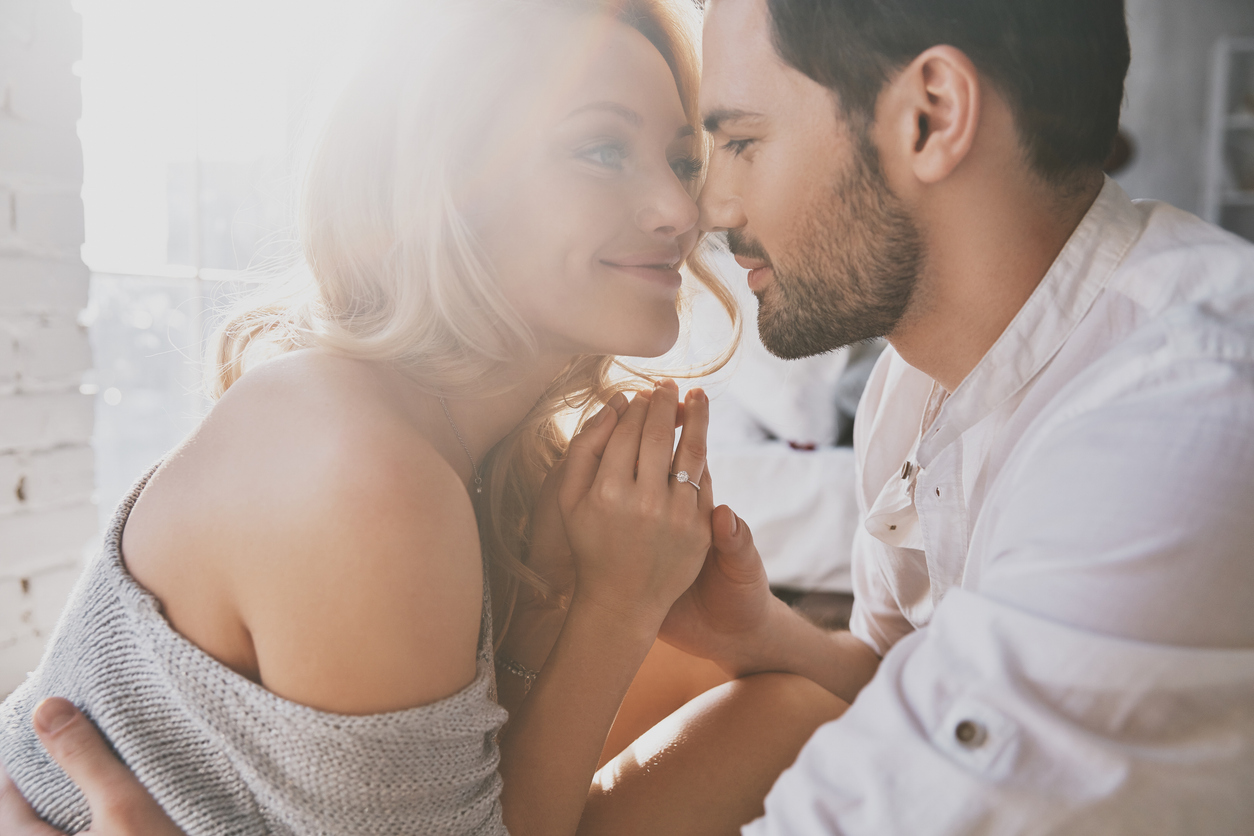 couple talking intimately