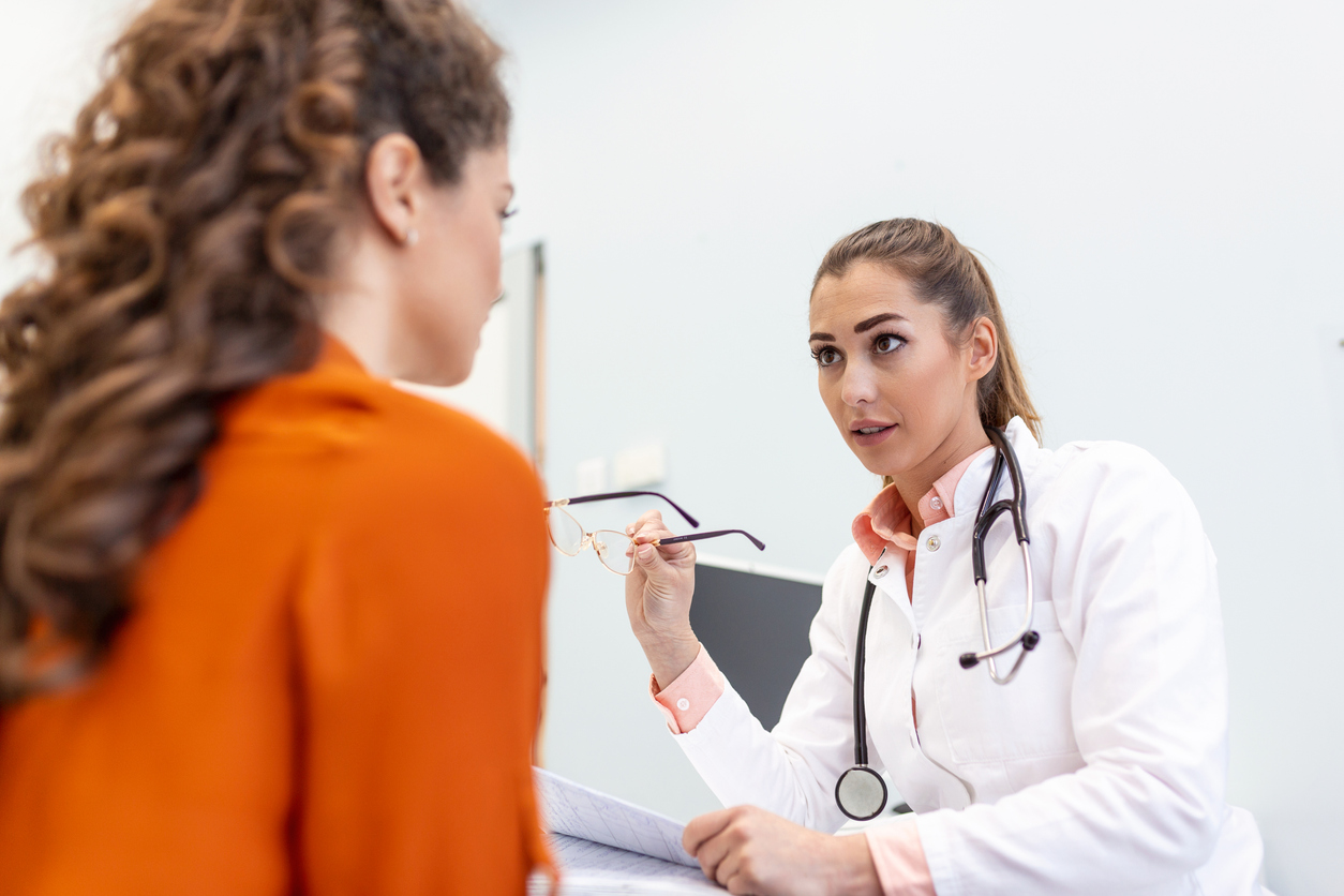 woman consulting with her obgyn