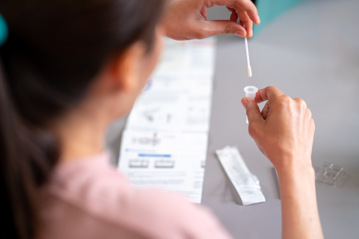 medical staff doing lab work