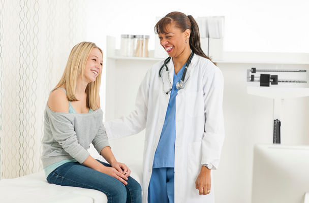 woman receiving care from her gynecologist