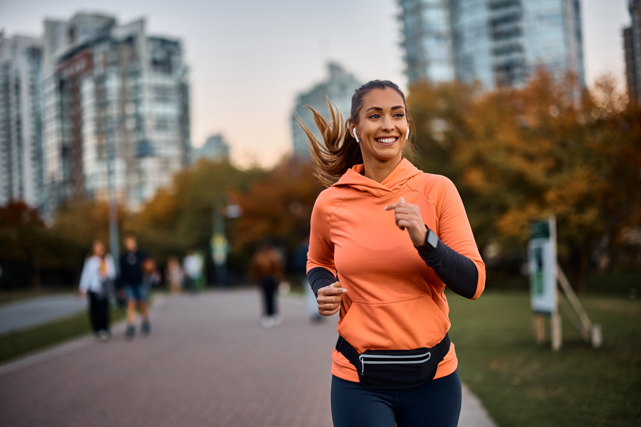 woman jogging