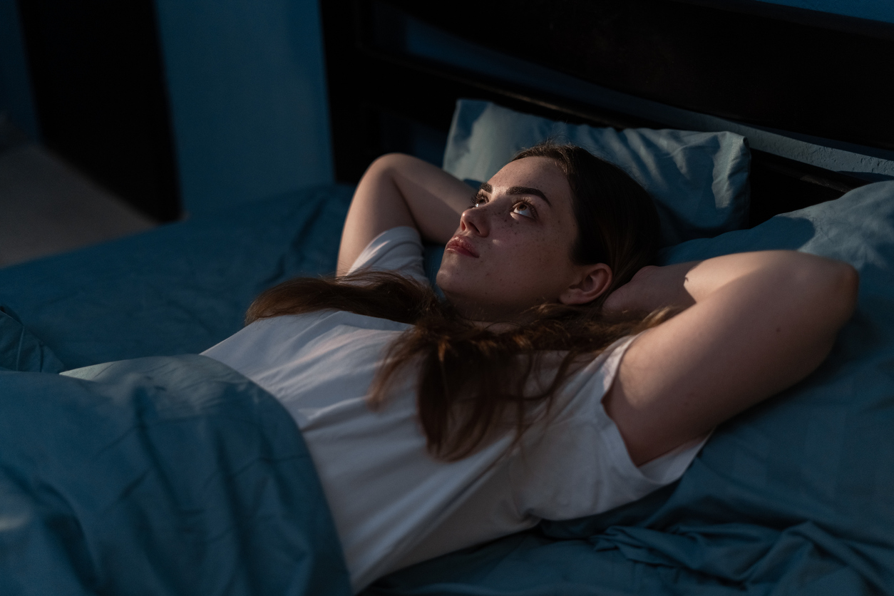 woman suffering from lack of sleep