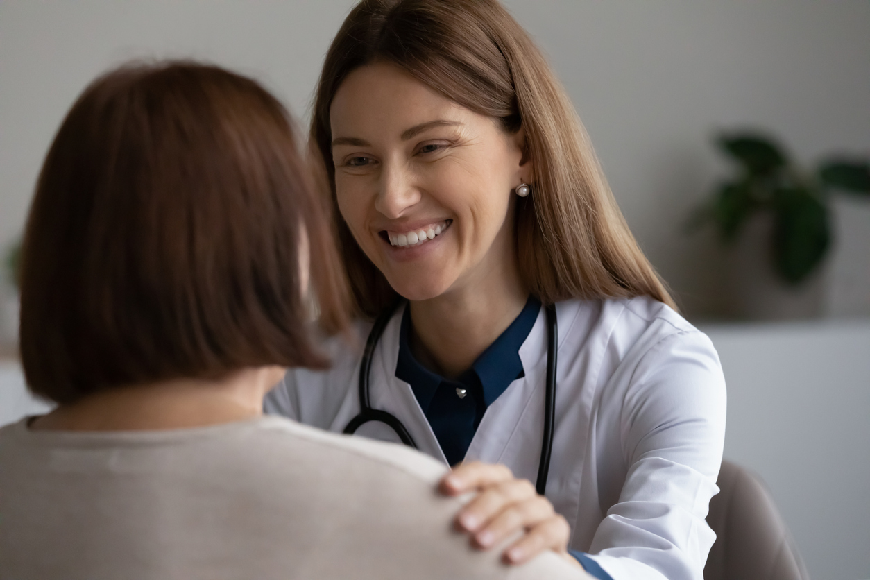 patient consulting with doctor