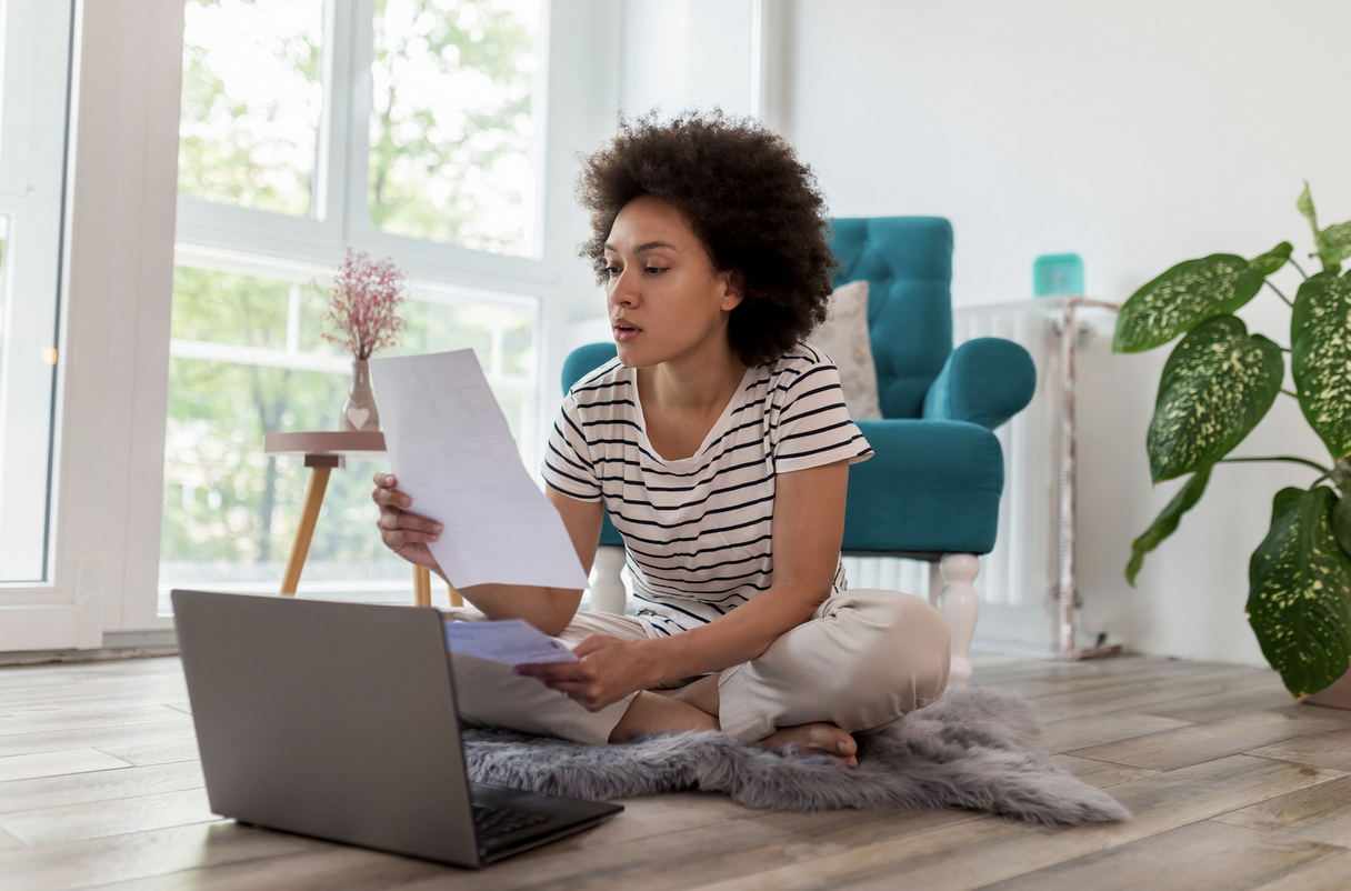 woman researching fertility insurance