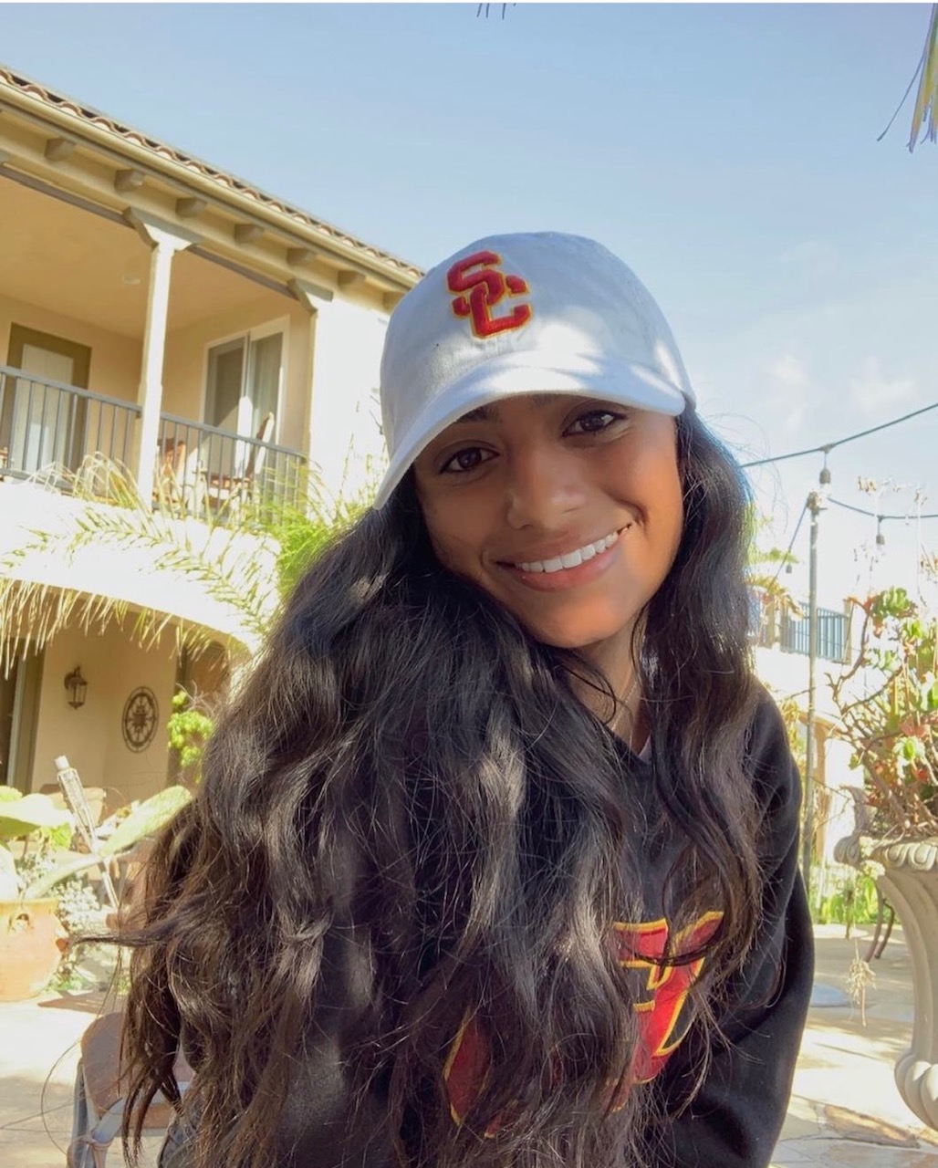 kavita rai in usc apparel