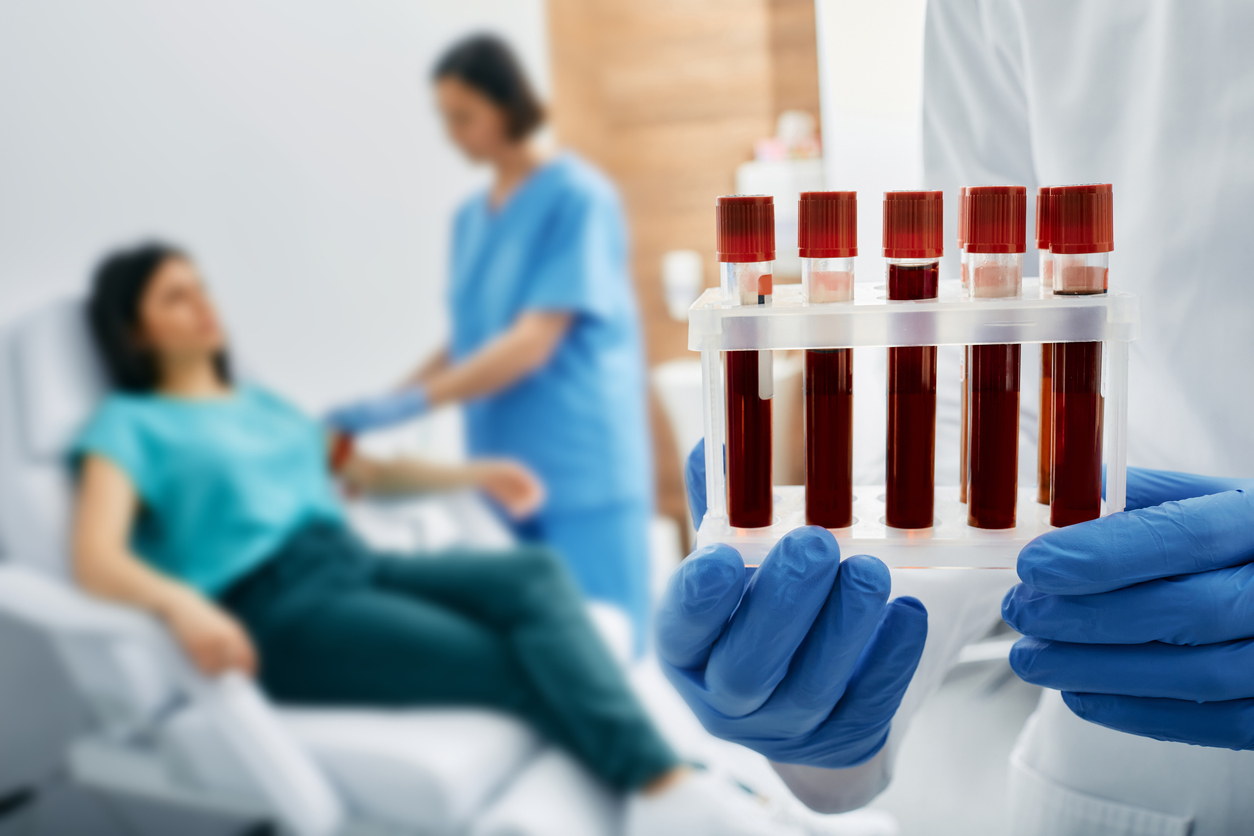 woman being tested for insulin-resistant pcos