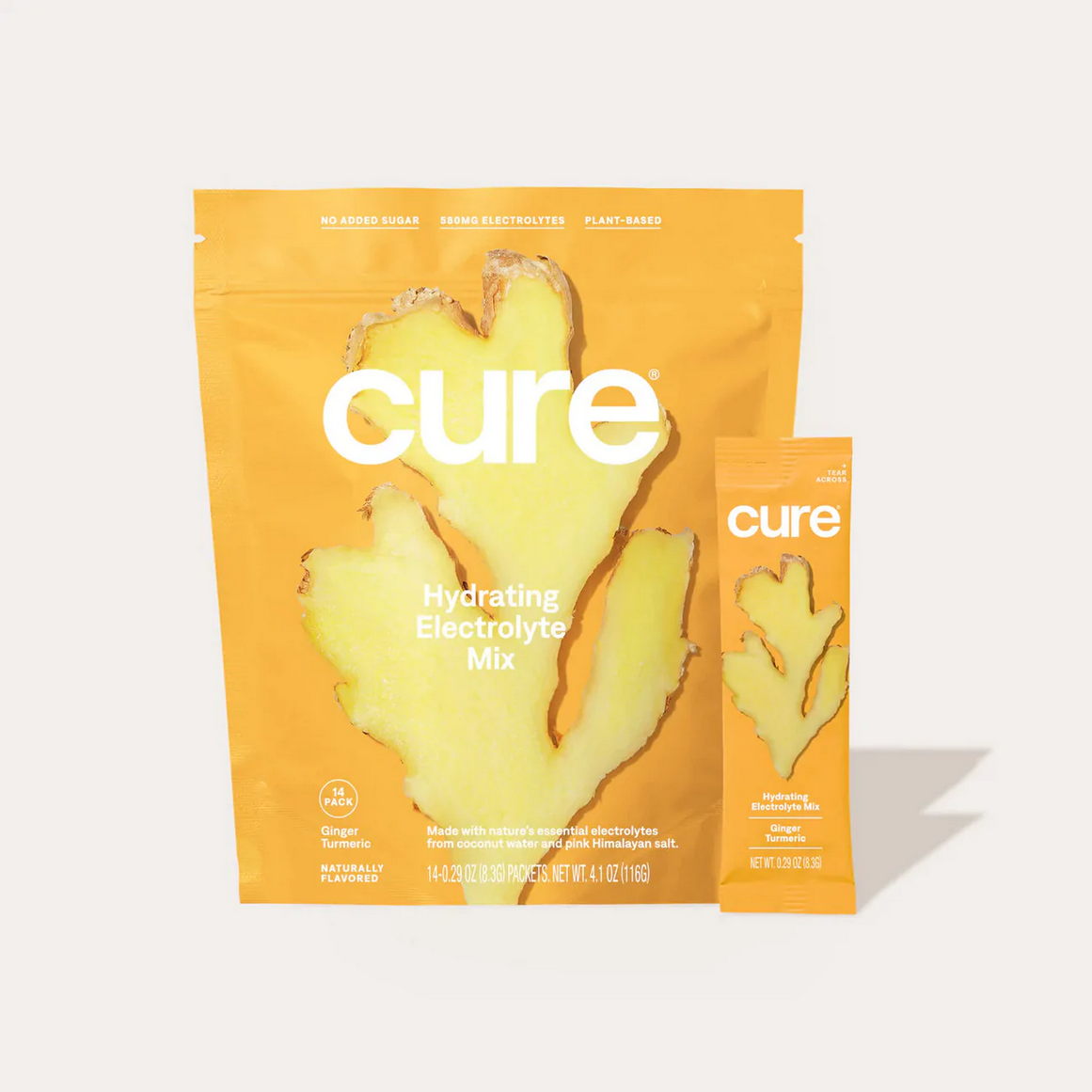 Cure Hydration Ginger Tumeric Hydrating Electrolyte Mix