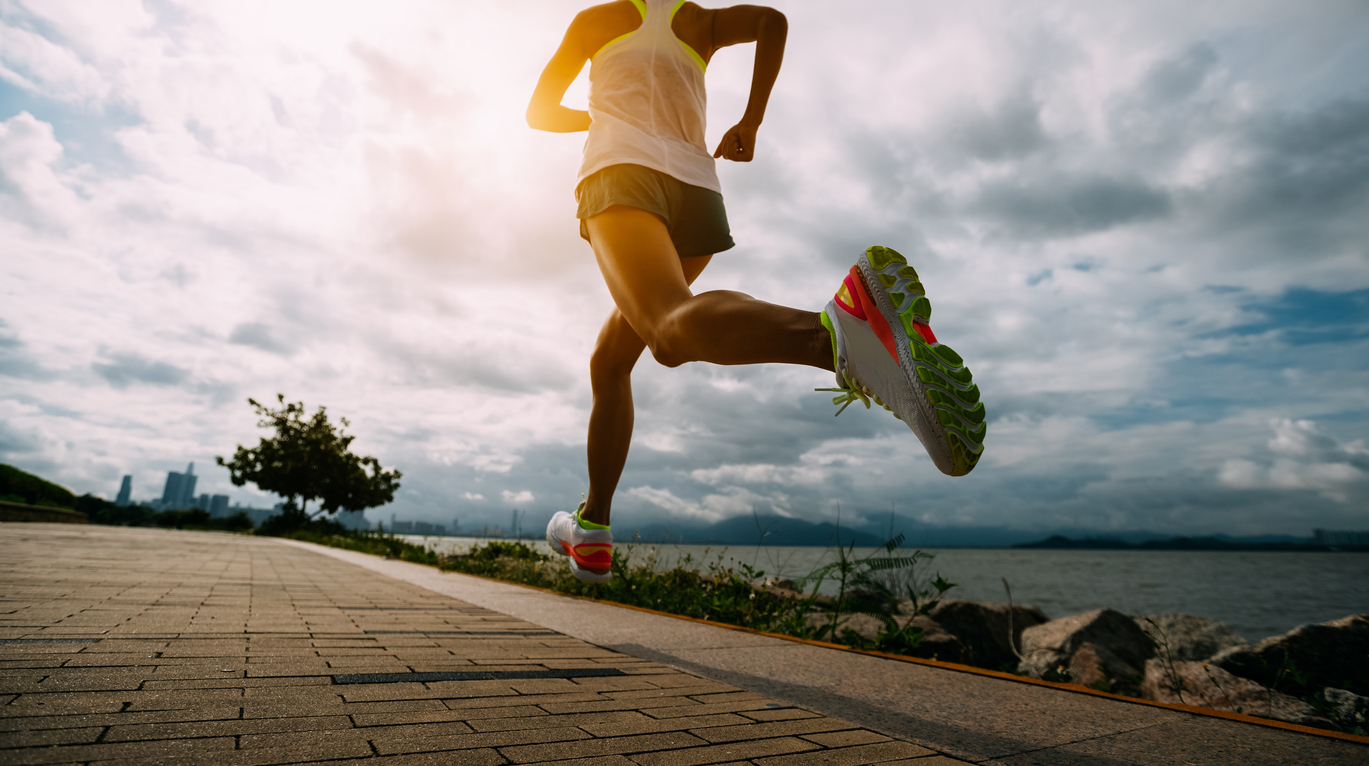 woman jogging