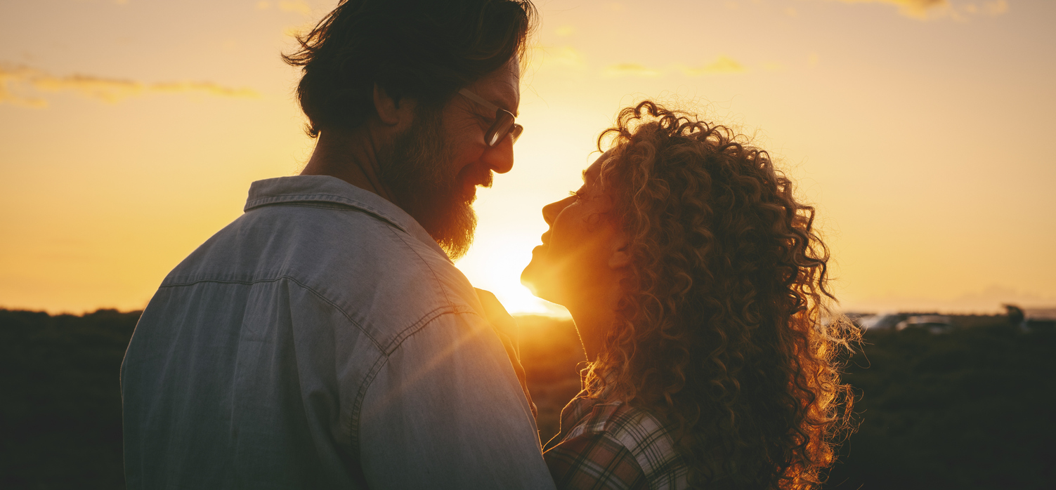 couple watching the sunset