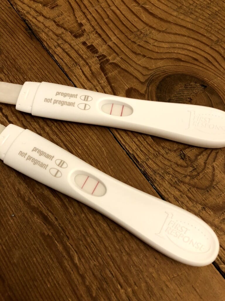 two positive pregnancy tests