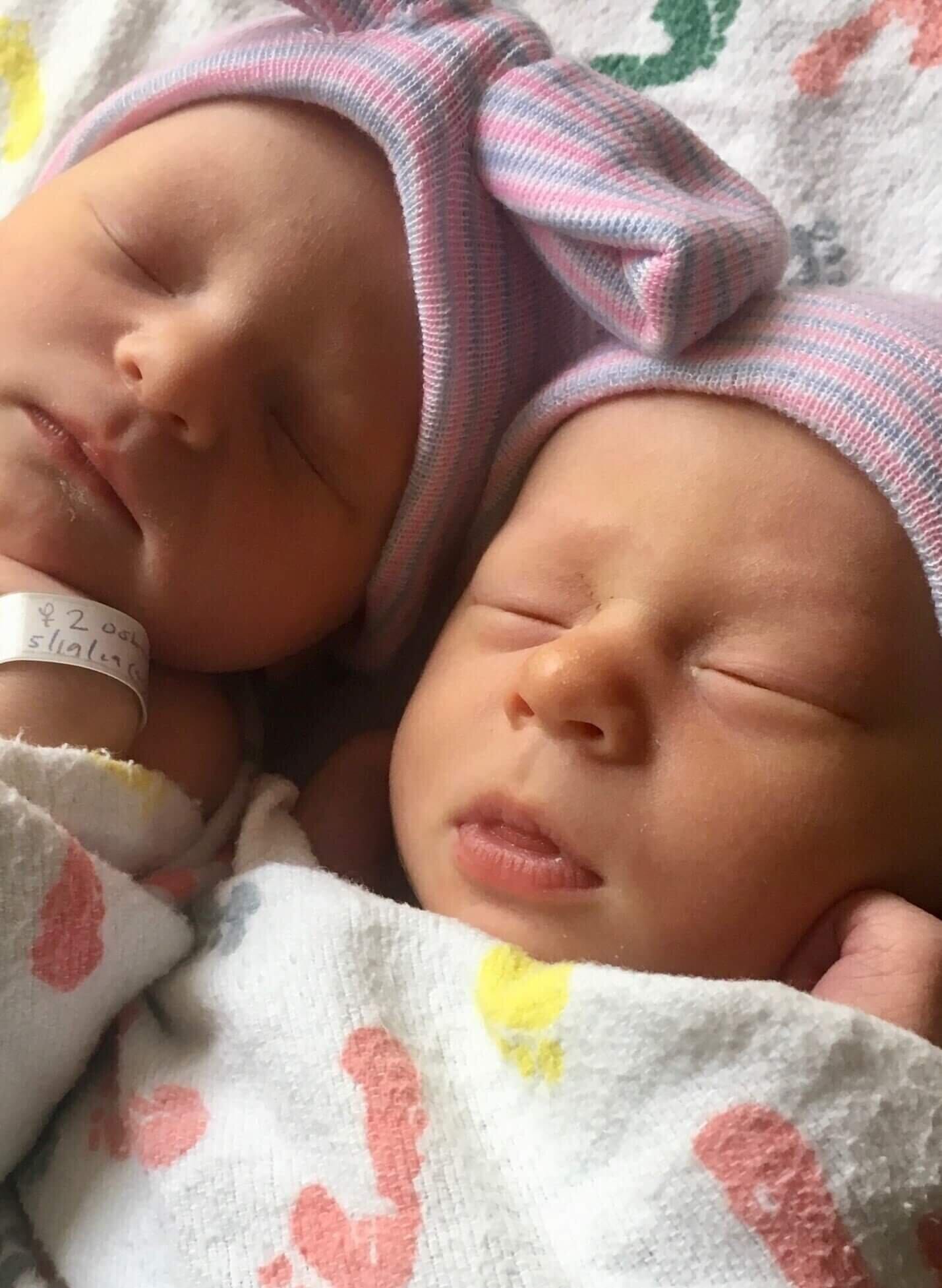 elizabeth osberger's twins in the hospital