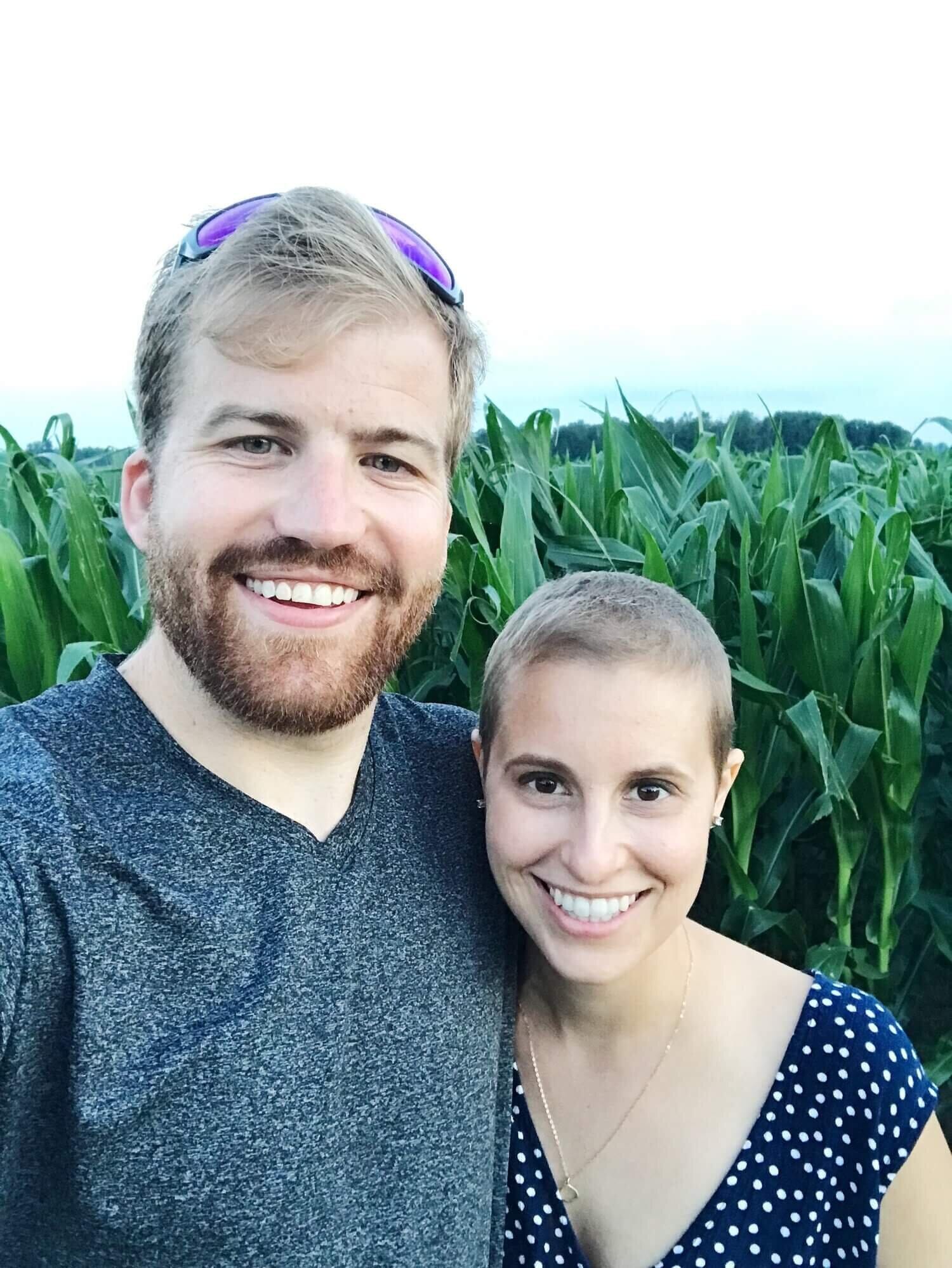 corine hoffer and her husband after complete molar pregnancy and gtd cancer diagnosis