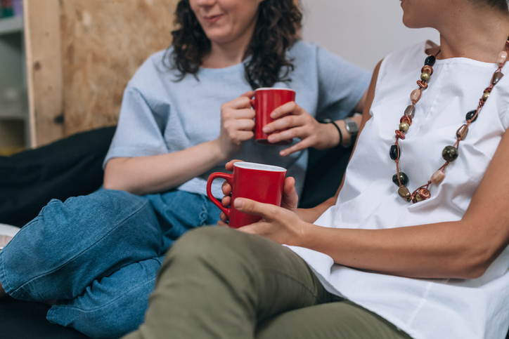 couple drinking tea together