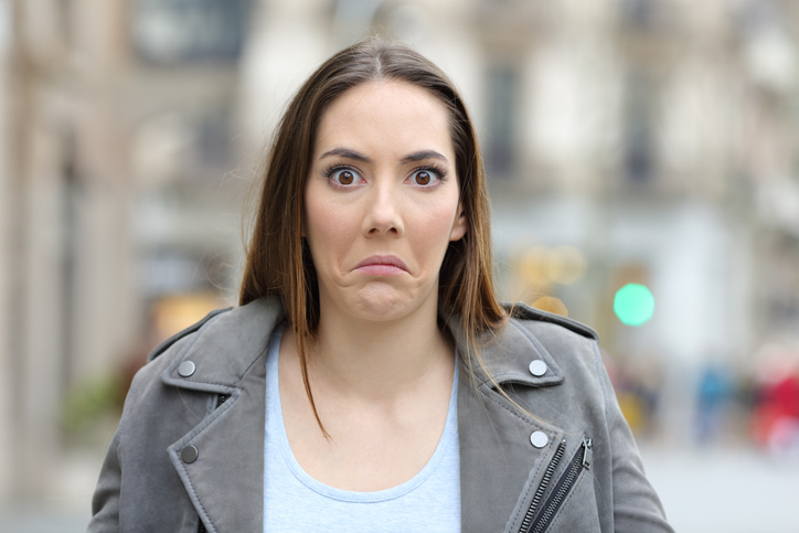 woman with a questioning look on her face