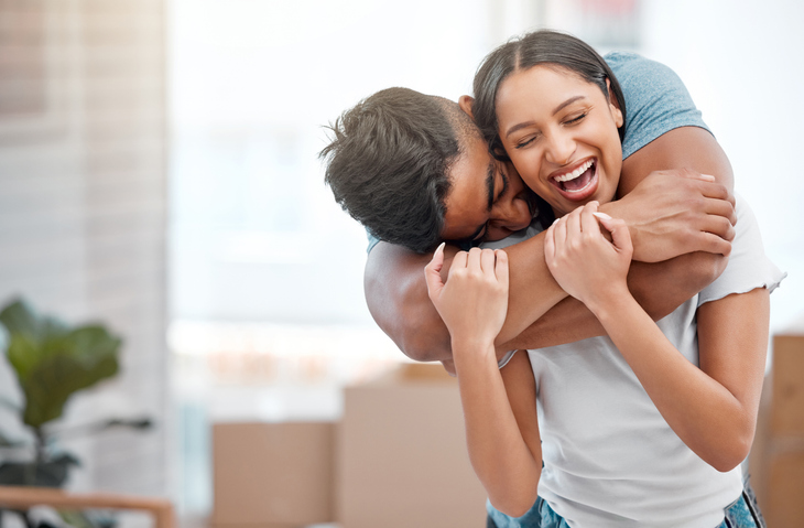couple embracing
