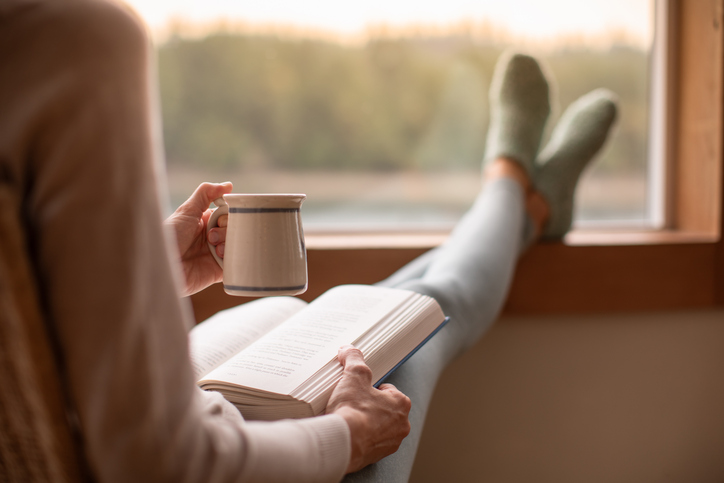 woman reading
