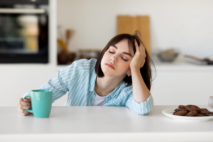 woman asleep at her desk