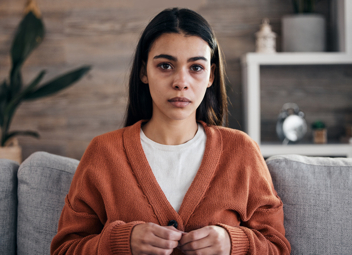 woman with depression due to infertility