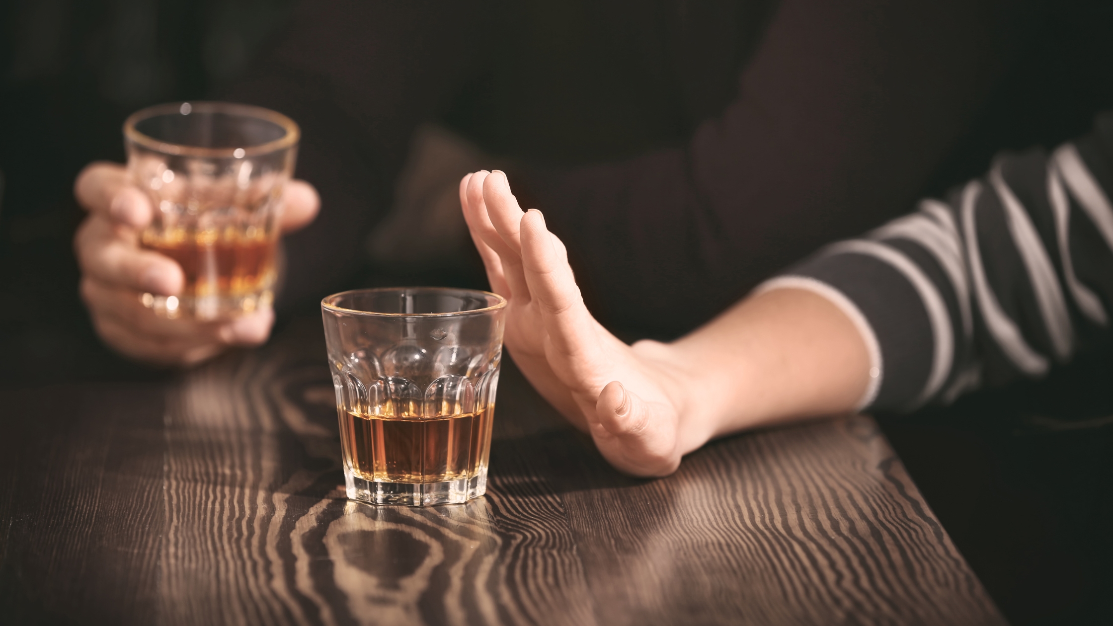 person rethinking their relationsip with alcohol