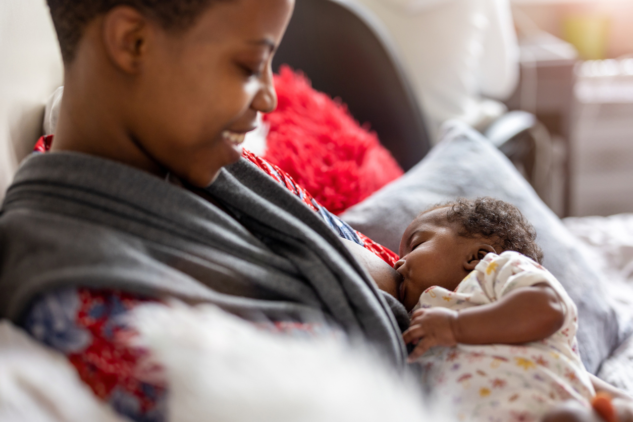 woman breastfeeding