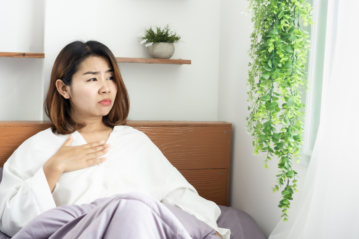 woman experiencing excessive coughing during pregnancy