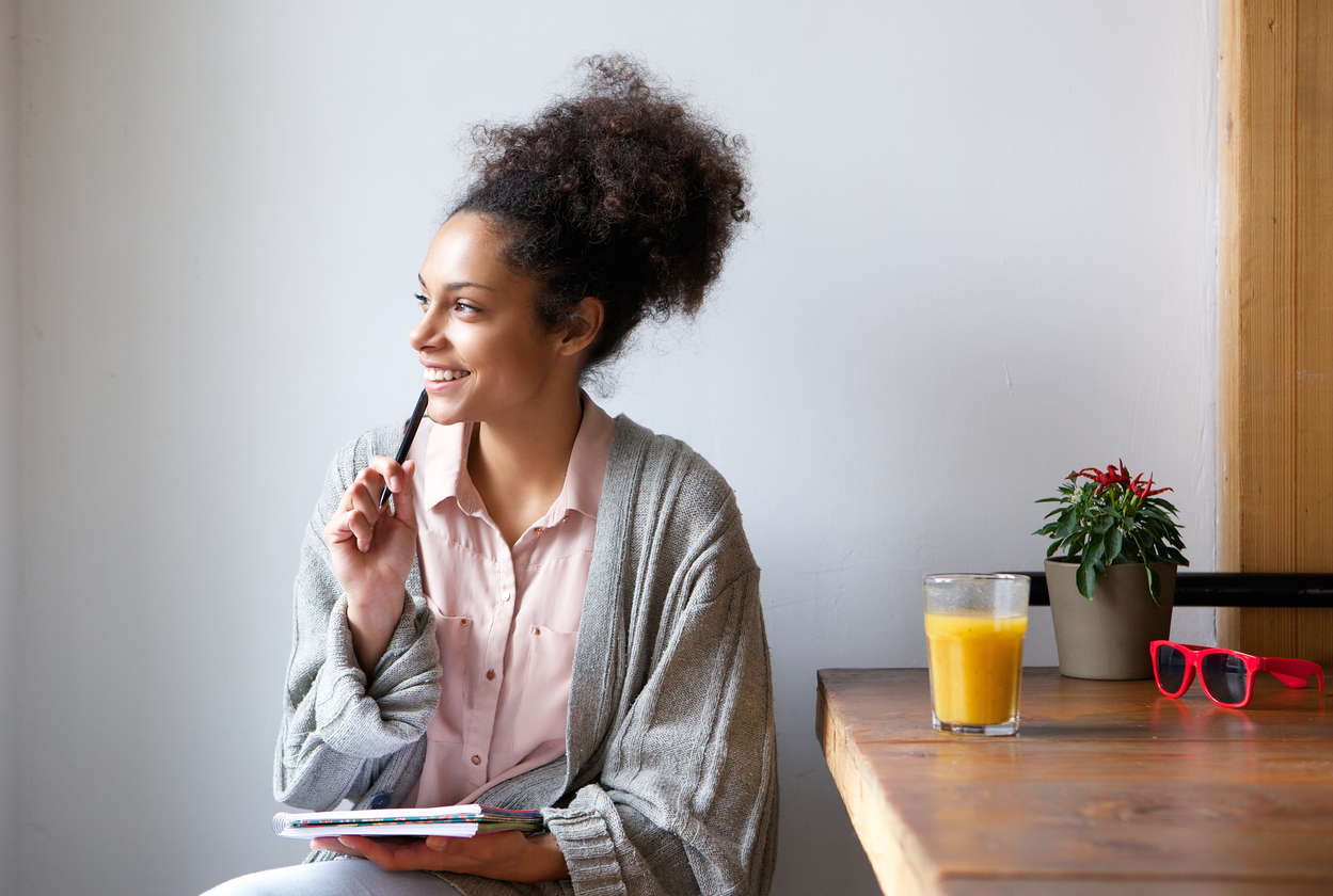 woman contemplating using embryo glue