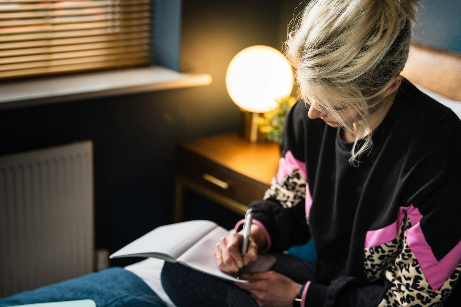 woman journaling to cope with anxiety