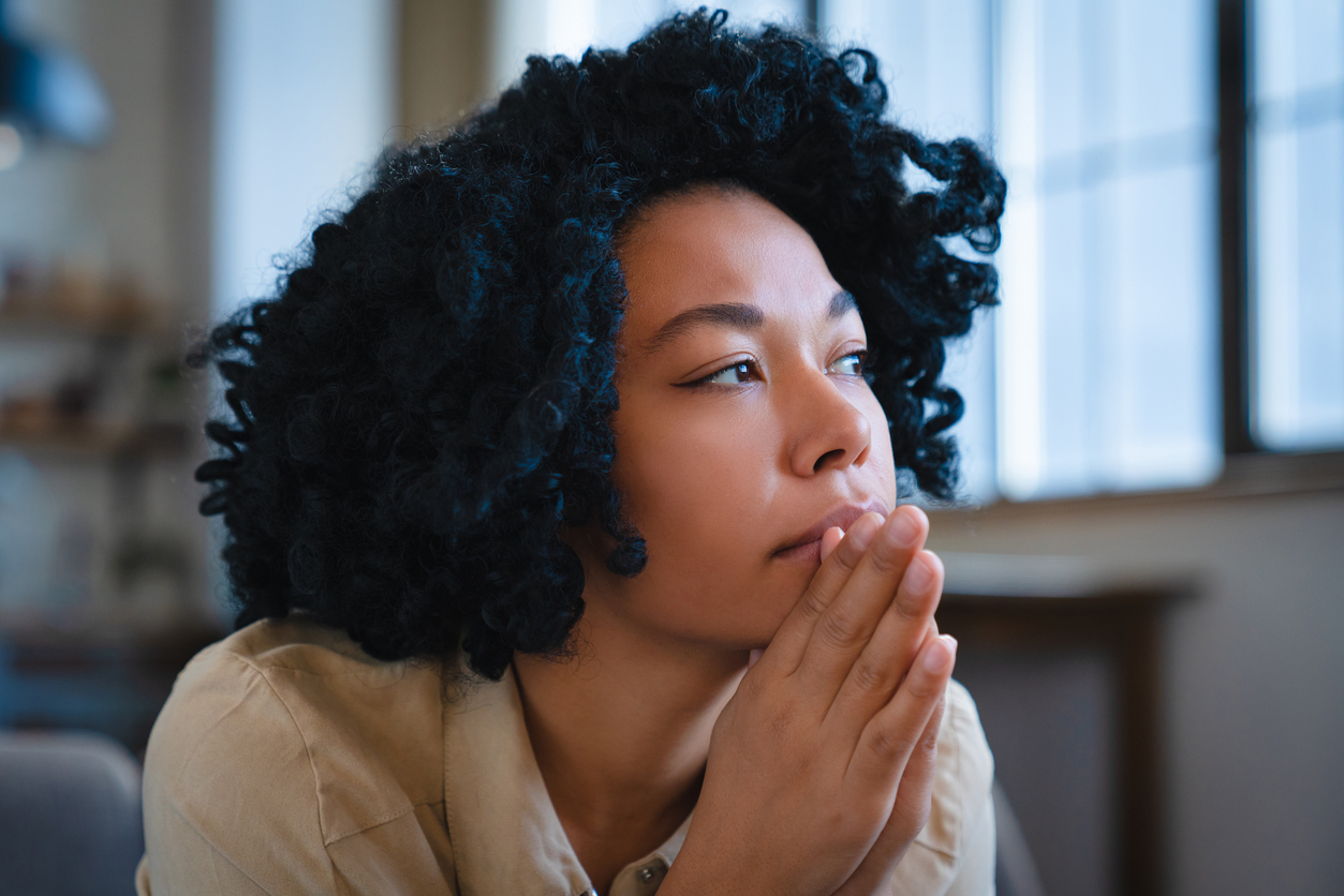 woman thinking about donating her eggs