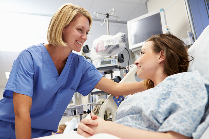 patient getting treatment for a borderline ovarian tumor