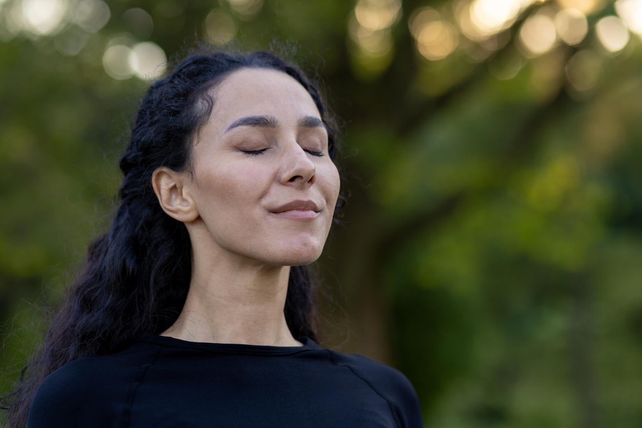woman feeling a sense of relief about her ivf journey