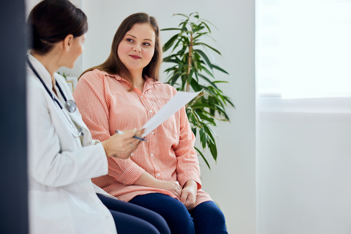 woman talking with doctor about birth control options