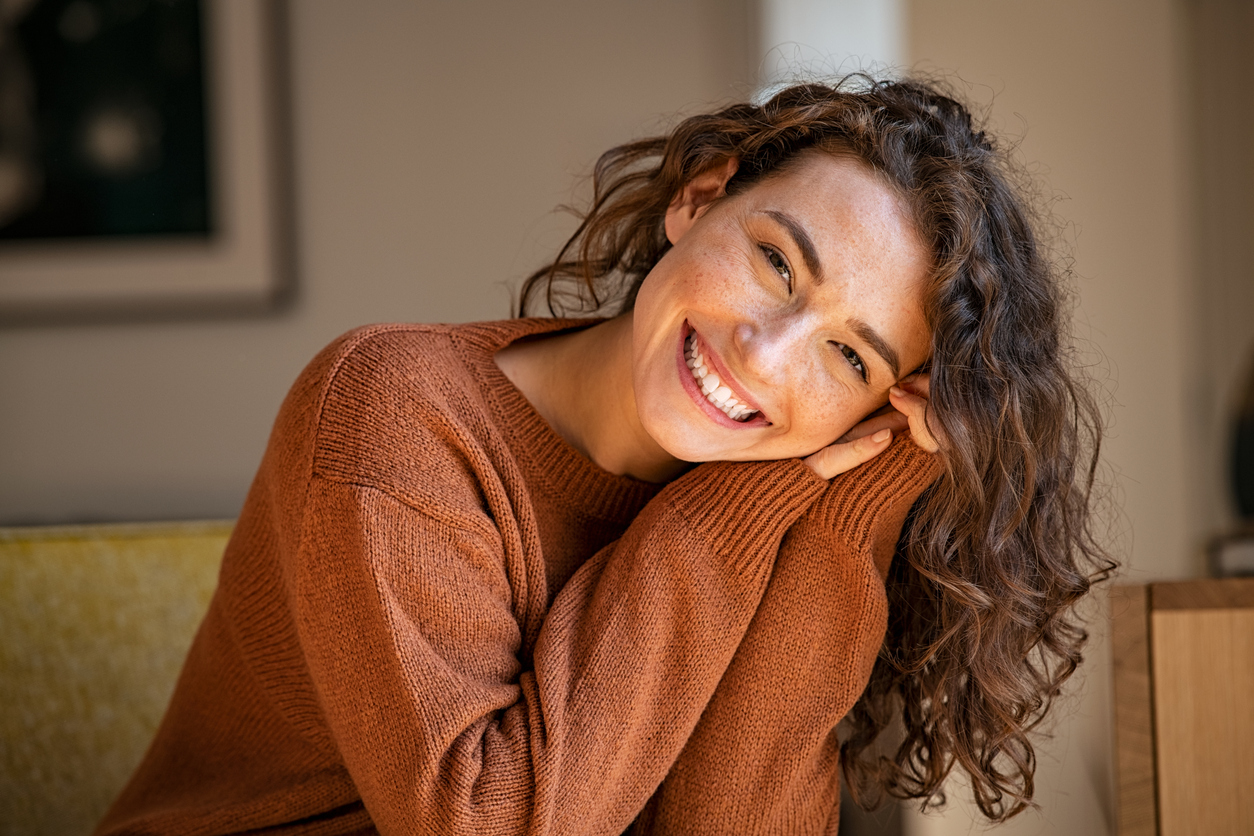 happy young woman