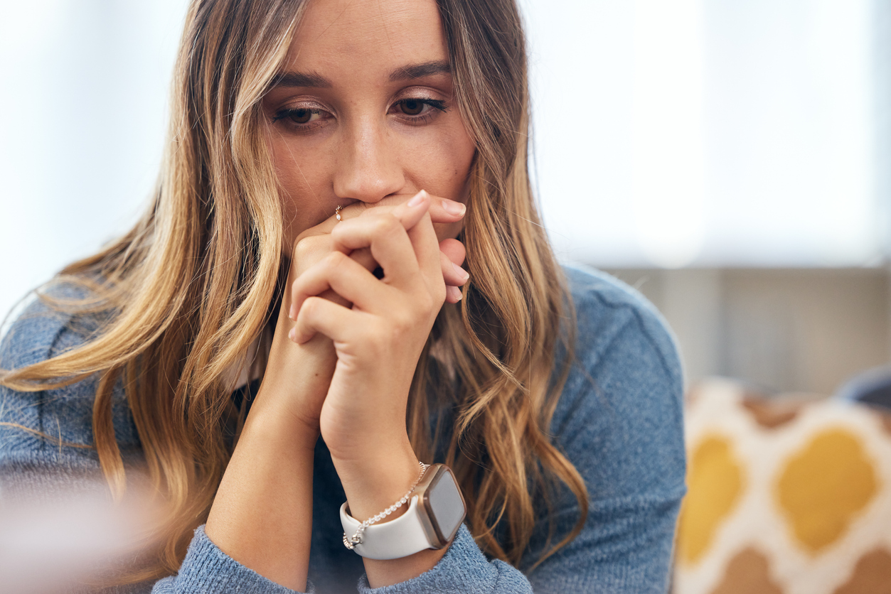 woman contemplating diagnostic laparoscopy for infertility