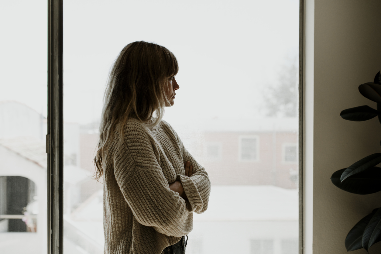 woman deciding on treatment plan for uterine fibroids