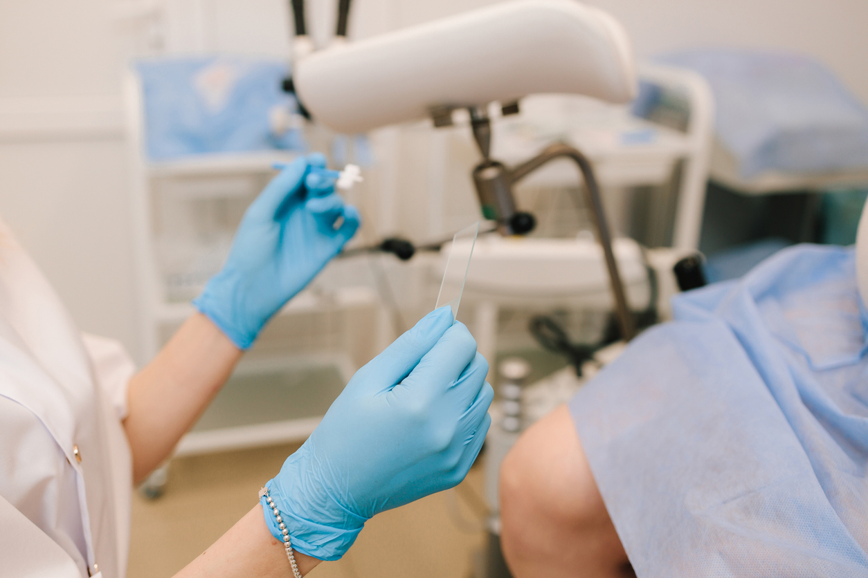 fertility specialist prepping for an embryoglue procedure